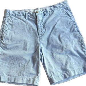 Polo Ralph Lauren Sky Blue Men's Flat Front Chino Shorts 33 waist